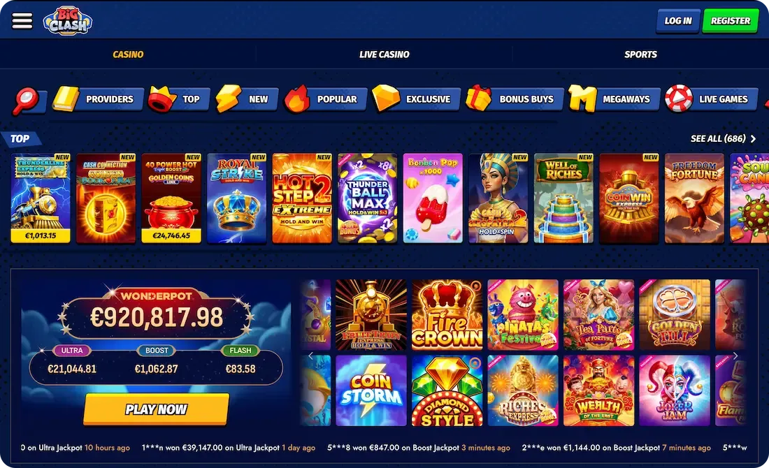 bigclash casino games
