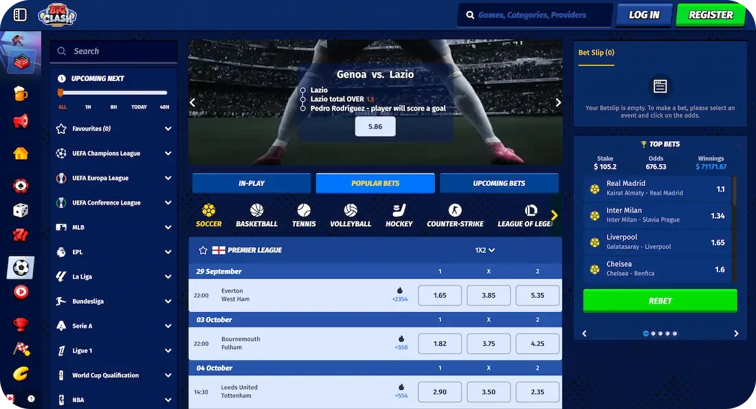 bigclash casino sport